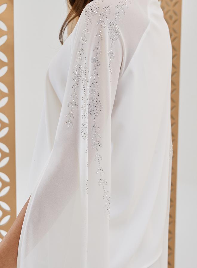 Styli Embellished Cape Sleeve Regular Fit Shirt  - Image 4