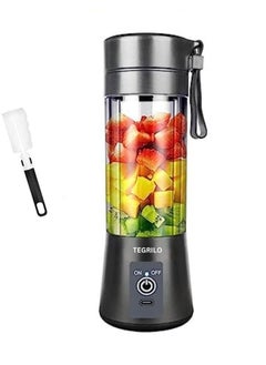 TEGRILO Portable Blenders Mini USB Electric Fruit Juicer Used for Shakes and Smoothies, 6 Blades Handheld Machine for Home and Office With its 380ml Personal Sized Cup  - Image 1