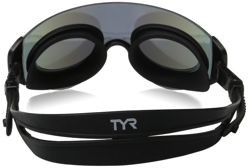 TYR Renegade Swimshades Mirrored Swimming Goggles (Gold/Black) - Image 2