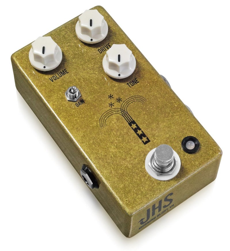 JHS Pedals Morning Glory V4 Overdrive Guitar Effects Pedal, Gold - Image 2