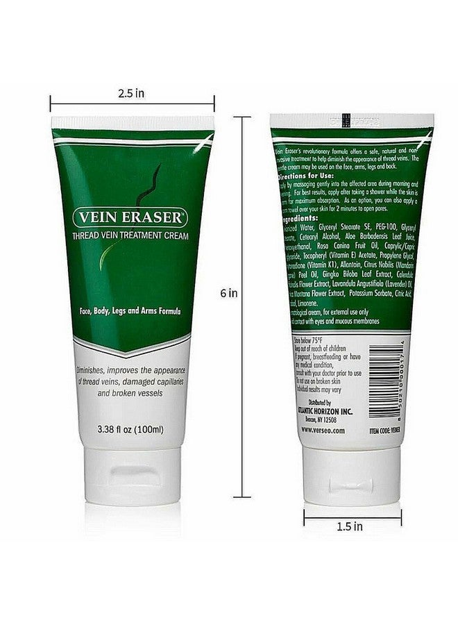 verseo Vein Eraser Cover Up Cream For Legs Veins Cream Spider Vein Concealer Cream 3.38 Fl Oz. - Image 2
