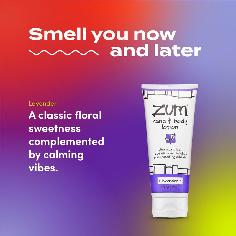 Zum Indigo Wild Hand & Body Lotion - Natural Hand Lotion for Dry Hands - Body Lotion for Women & Men - Body Moisturizers Include Shea Butter, Jojoba Oil & More - Lavender Scent - 6 fl oz (2 Pack) - Image 3