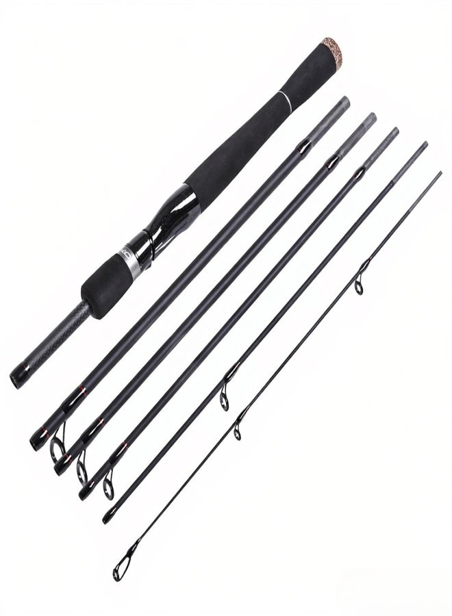 CAPACI 2.1m / 2.4m 6 Sections Carbon Spinning Casting Fishing Rod Lure Fishing Rod Hand Pole Fishing Tackle - Image 5