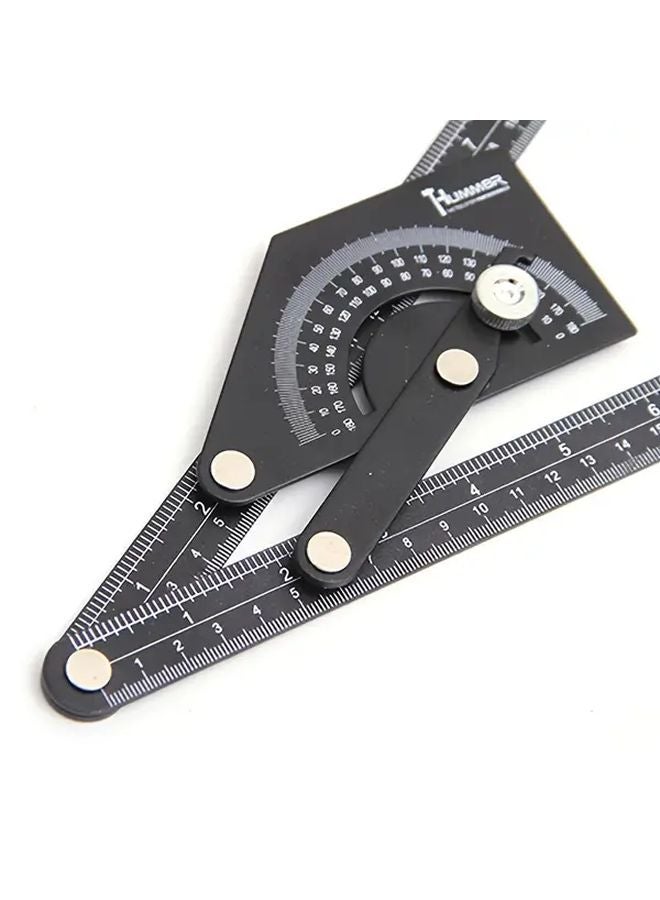 230x500mm Aluminum Alloy Heavy Duty Protractor with Bubble Level and Degree Scale - Image 2