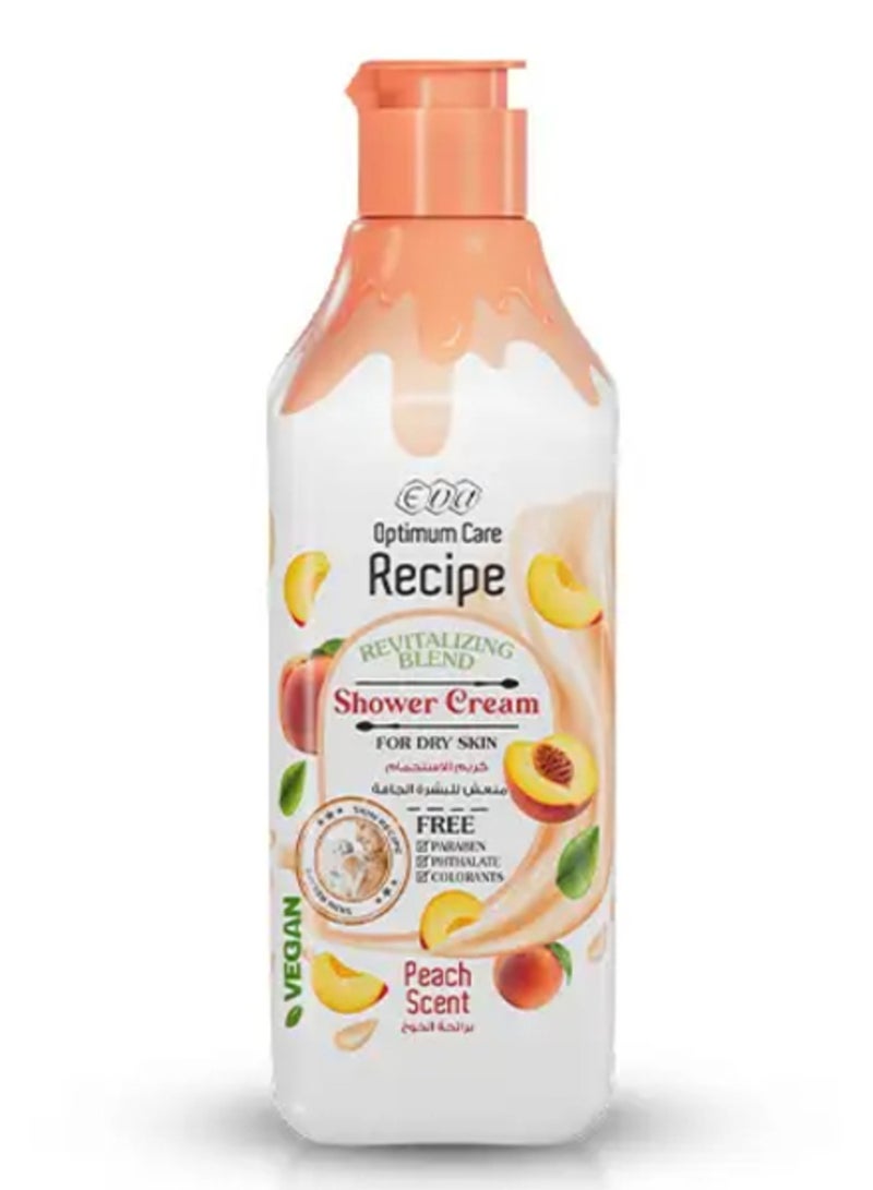 إيفا كريم استحمام بالخوخ المنعش للبشرة الجافة - 370 مل