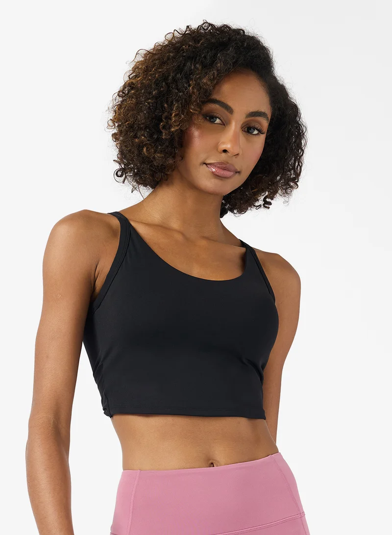High Support Sports Bra with Back Cutout