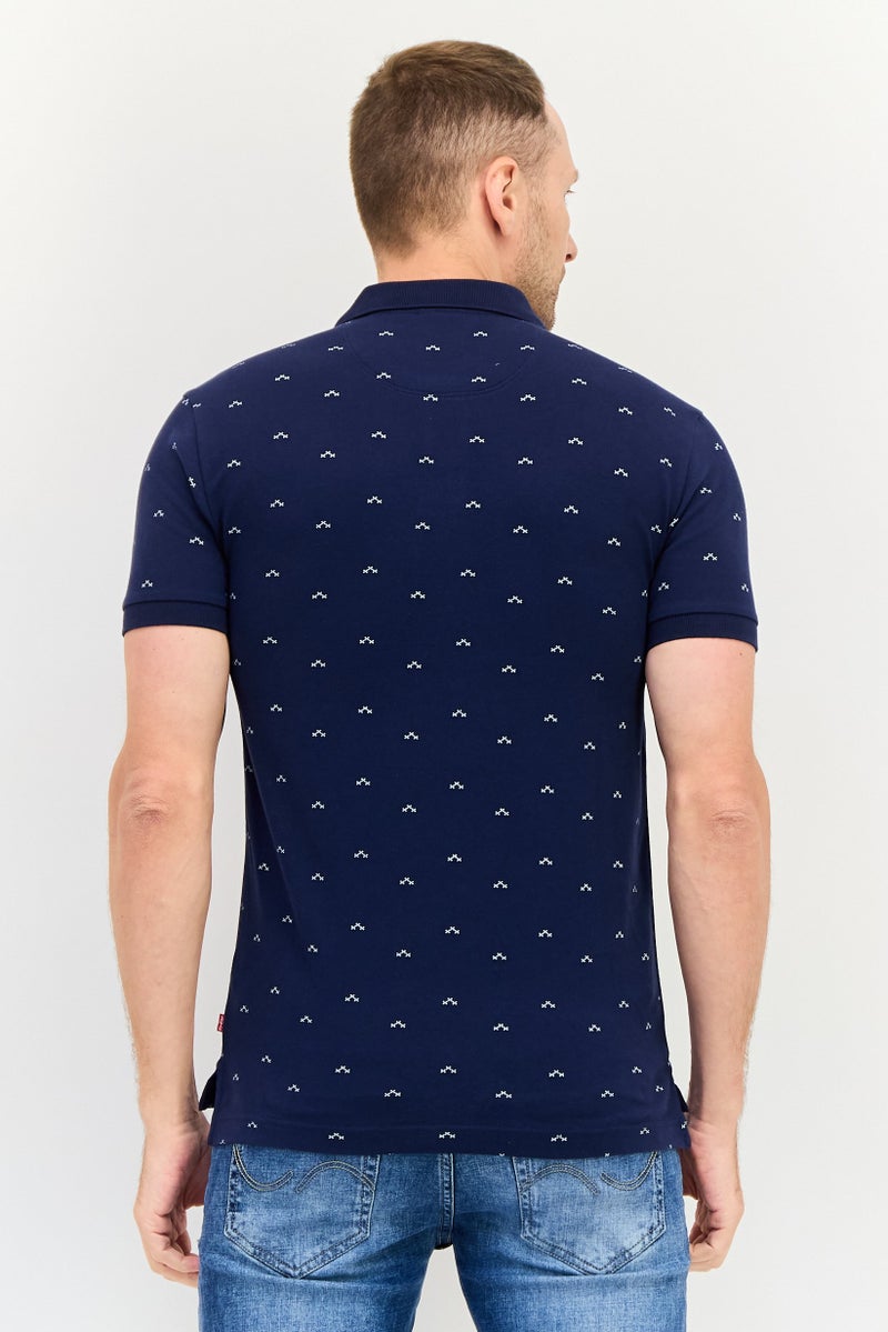 Levi's تي شيرت بولو بأكمام قصيرة للرجال بتصميم مطبوع عادي، متعدد الألوان - Image 3