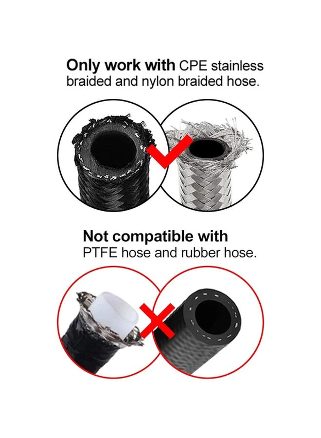 Heavy Duty 8AN 90 Degree Swivel Hose End Fitting Aluminum Alloy Connector - Image 3