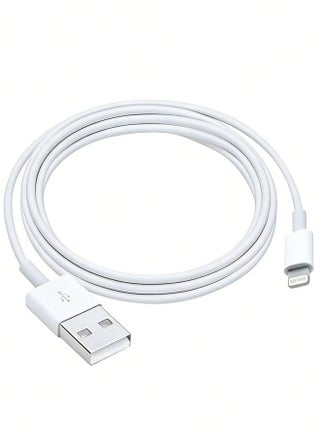 كابل شحن آيفون 2 متر معتمد من Apple MFi Lightning إلى USB-A شحن سريع 2.4A متوافق مع iPhone 14 Pro Max و14 و13 و12 و11 وXS وXR وX و8 و7 و6 وSE وiPad يدعم CarPlay - view 3
