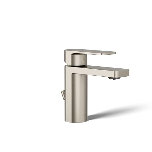 Kohler 23472-4-BN Parallel® Single-Handle Bathroom Sink Faucet, 1.2 gpm, Vibrant Brushed Nickel - Image 1