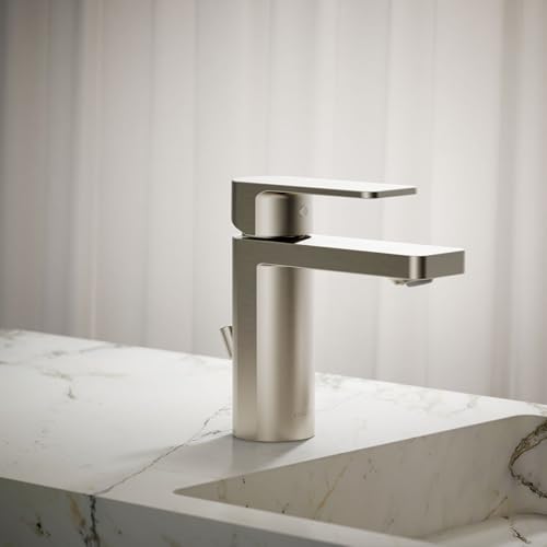 Kohler 23472-4-BN Parallel® Single-Handle Bathroom Sink Faucet, 1.2 gpm, Vibrant Brushed Nickel - Image 2