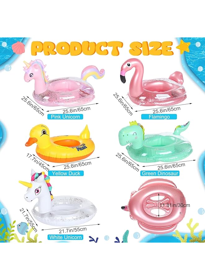 KASTWAVE Baby Swimming Float Swim Ring Cute Floaties With Seat And Handle Pool Floats Toys - Image 3