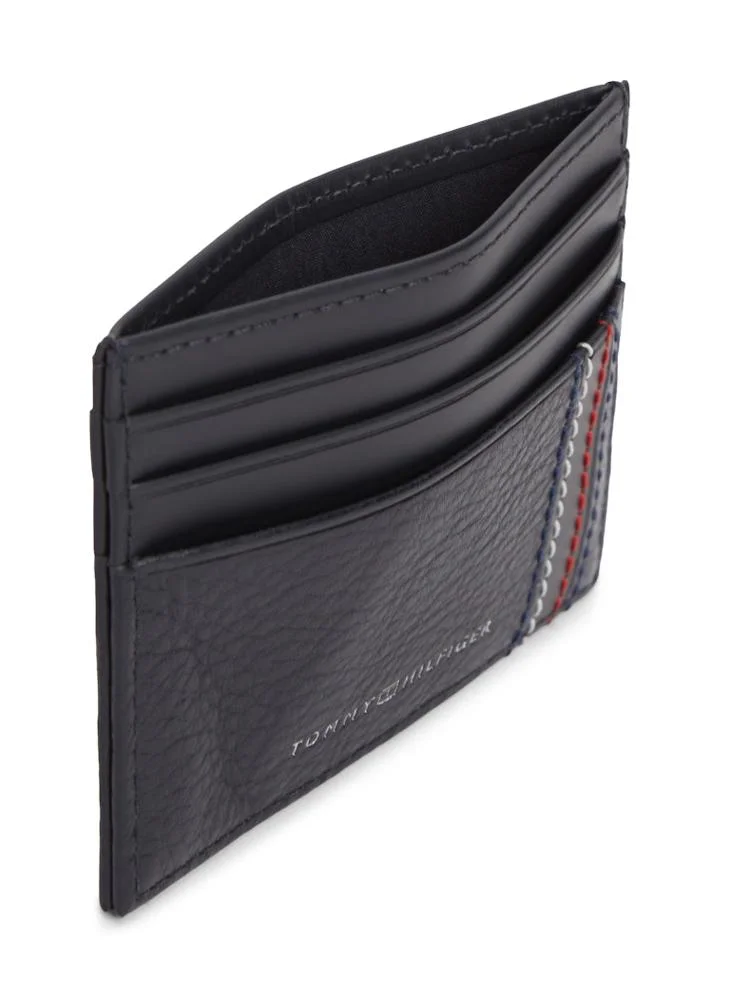 Tommy Hilfiger Space Blue Logo Leather Credit Card Holder for Men | Best Price UAE
