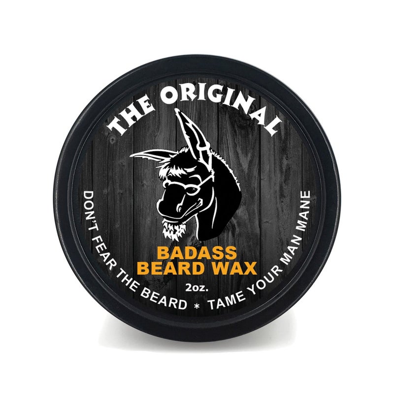 Badass Beard Care Beard Wax For Men - The Original, 2 oz - Softens Beard Hair, Leaves Your Beard Looking and Feeling More Dense - Image 1