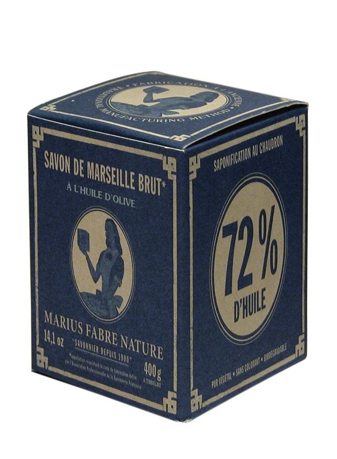 Marius Fabre 400g Cube of Pure Marseilles Soap In Vintage Style Box by Marius Fabre - Image 1