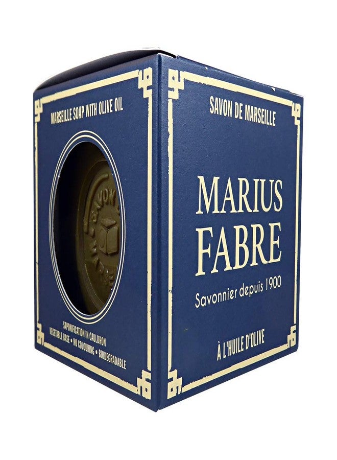 Marius Fabre 400g Cube of Pure Marseilles Soap In Vintage Style Box by Marius Fabre - Image 2