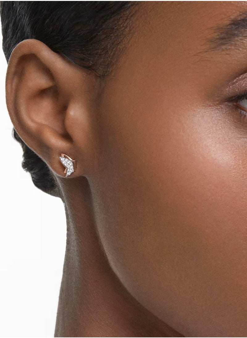 Swaro - Butterfly Stud Earrings, Rose-gold - Image 1