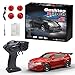 Hylukon 164 Scale Mini RC Drift Car 24GHz 4WD Full Proportional Model Vehicle with LED Lights Racing Sport Toy for Adults Teens Red - Image 2