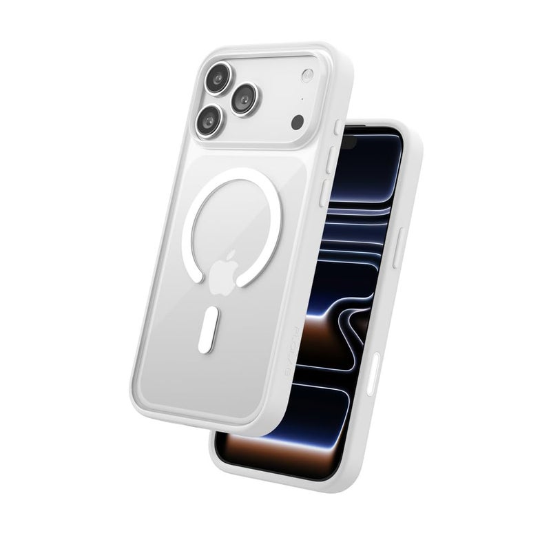 FLOLAB Surtect Tri-Fusion Magnetic for iPhone 17 Pro Max Case Protective Slim Design Magsafe Compatible Military Grade - White Clear - Image 1