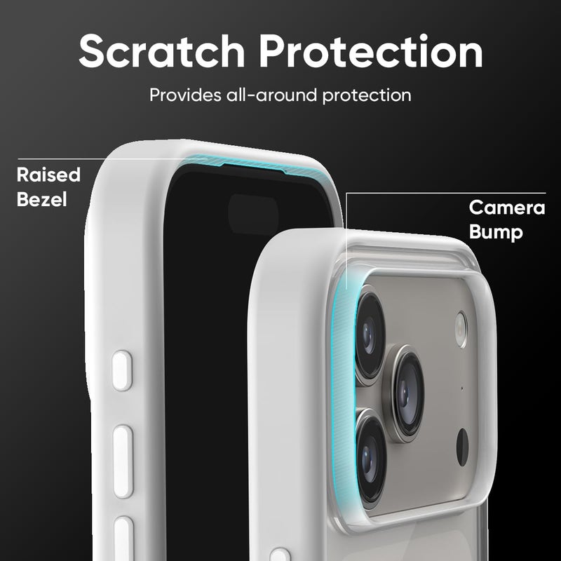 FLOLAB Surtect Tri-Fusion Magnetic for iPhone 17 Pro Max Case Protective Slim Design Magsafe Compatible Military Grade - White Clear - Image 5