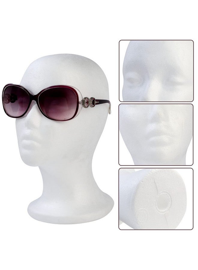 BALABALA 3 Pcs Foam Wig Head, Female Styrofoam Mannequin Hairpieces Stand Holder Cosmetics Model Head Wig Display for Style, Model, Display Hair, Hats, Hairpieces, Mask , Salon and Travel - Image 3