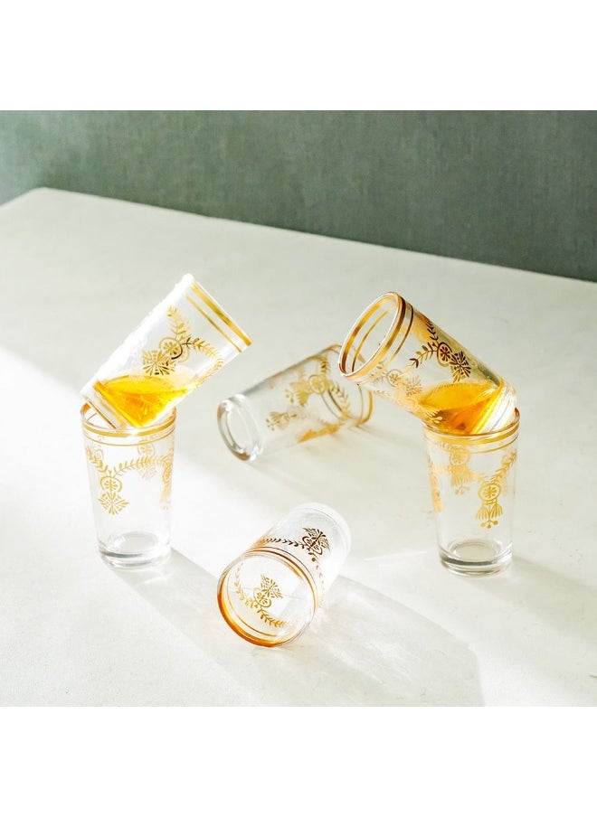 DANUBE HOME Danube Home Jannat 6-Piece Tumbler Set 140Ml Elegant Glass Tumblers For Serving Perfect For Water Juices And Beverages Ideal For Everyday Use And Special Occasions  - Image 3