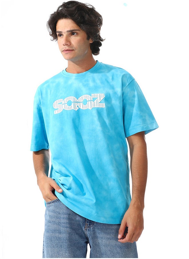 WHITE RABBIT - Full Patterned Oversized Cotton Tee - Image 1