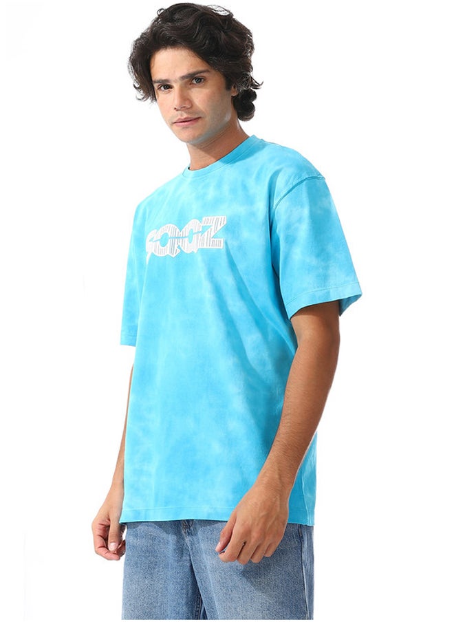 WHITE RABBIT - Full Patterned Oversized Cotton Tee - Image 1