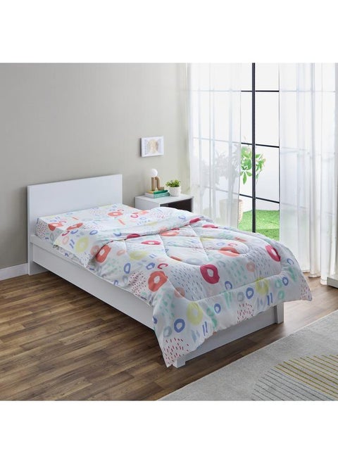 Nora Regina Microfibre Single Reversible Comforter - 135x220 cm