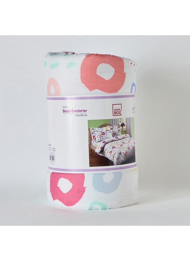 Home Box - Nora Regina Microfibre Single Reversible Comforter - 135x220 cm - Image 1