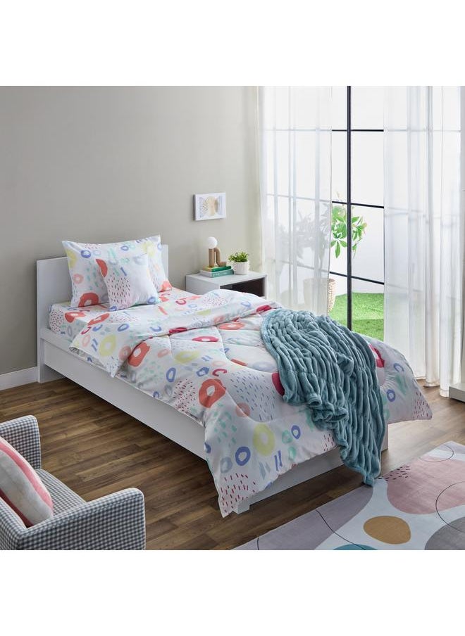 Home Box - Nora Regina Microfibre Single Reversible Comforter - 135x220 cm - Image 1