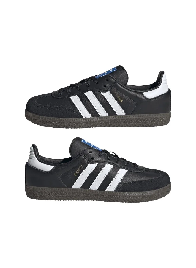 adidas سامبا OG سي بلاك سنيكرز للأطفال أولاد وبنات مقاس 2.5