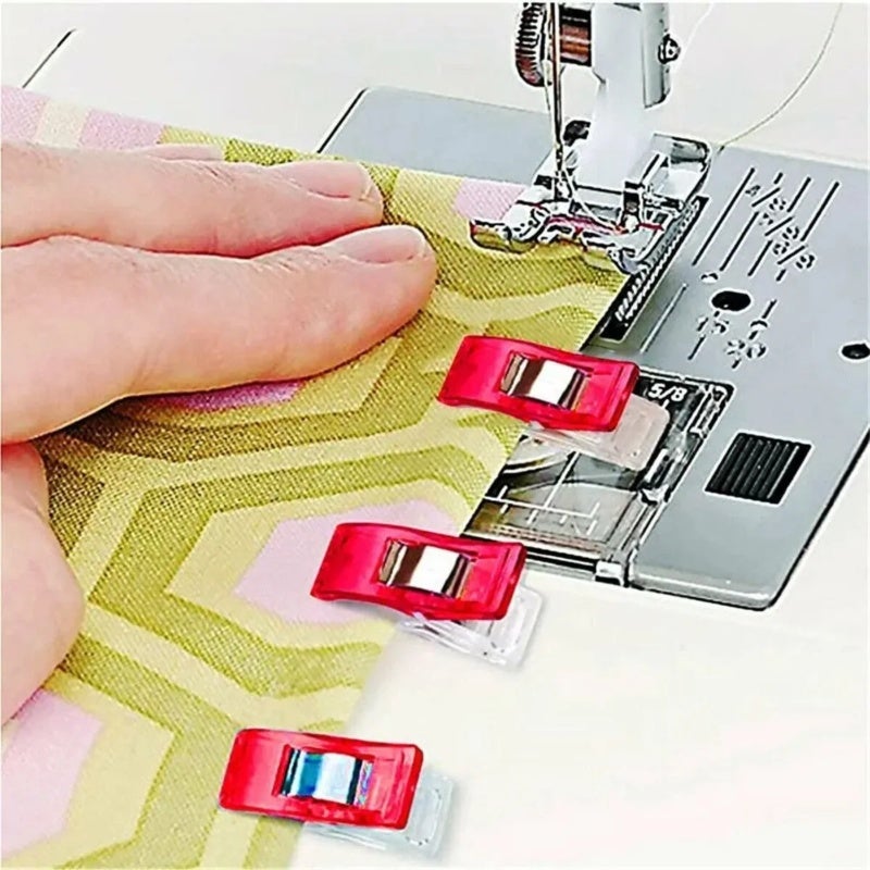 Thread Clips: 100 Pieces 2.7*1*1.4cm ABS Plastic - Durable Lightweight Assorted Vibrant Colors Multipurpose Clips for Sewing Crafting Projects - Image 5