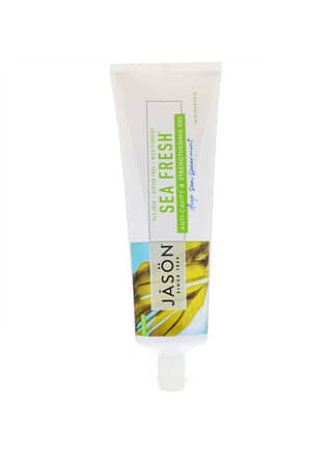 Jason Natural Jason Natural, Sea Fresh, Anti-Cavity & Strengthening Gel, Deep Sea Spearmint, 6 oz (170 g)