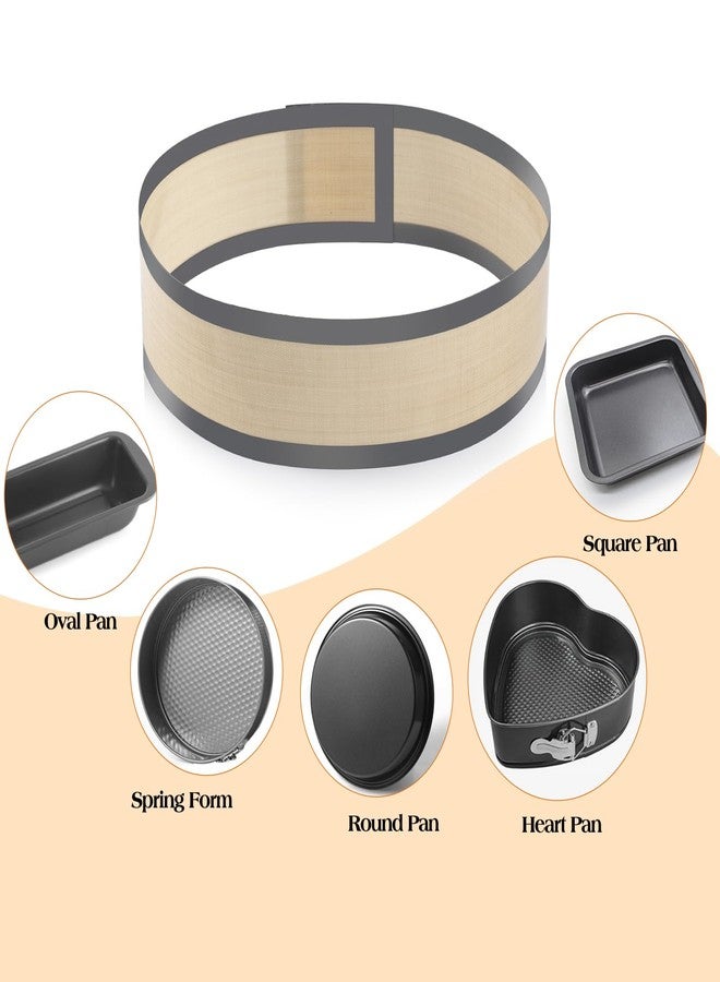 Friheten Non Sick Silicone Baking Mat for Springform Pan, Prevent cake from Sticking to Side, Easy Clean Silicone mat for Cheesecake Pan - Image 5