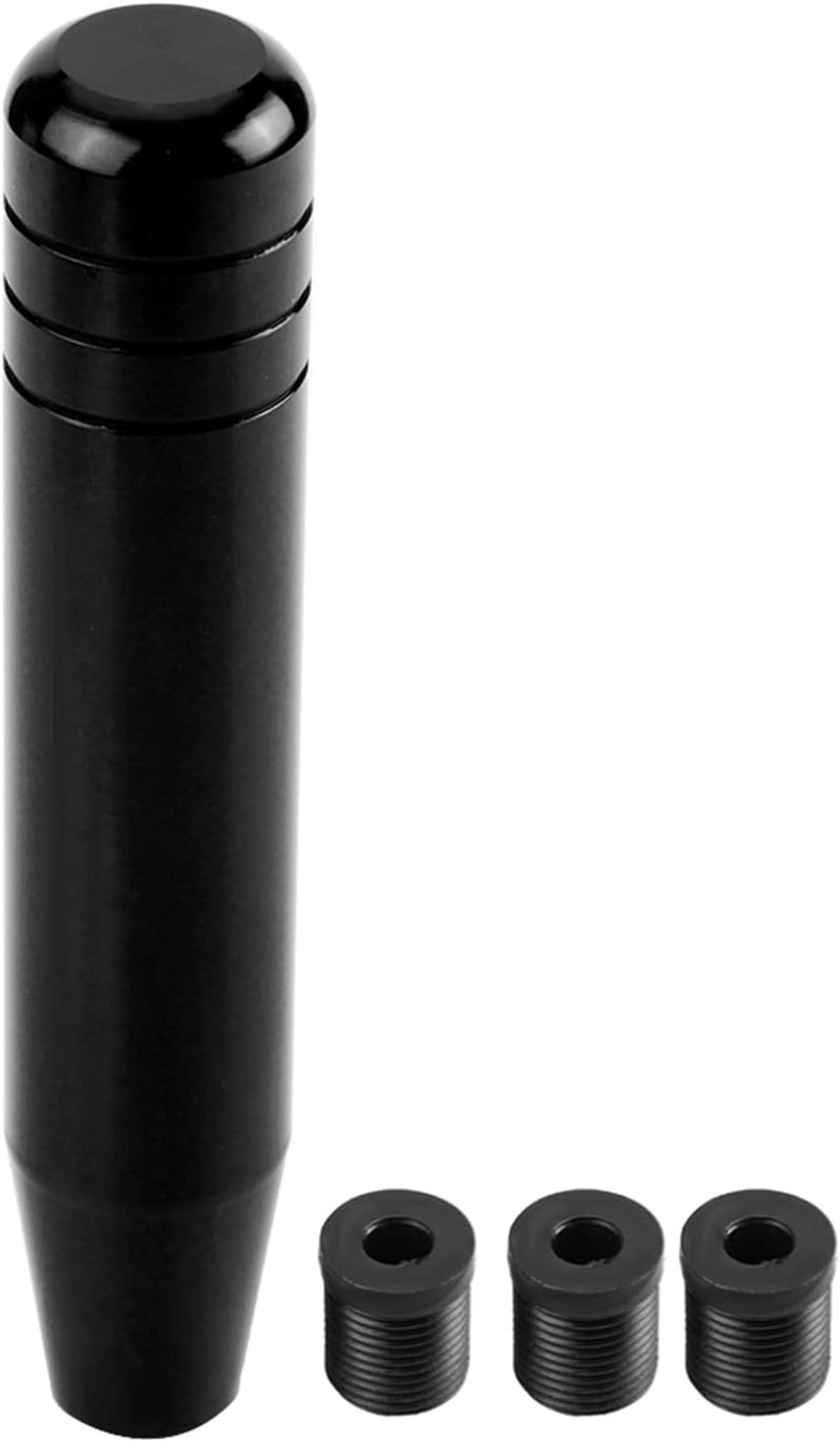 plplaaoo 7.1in Manual Shift Knobs,Car Gear Shift Knob,Car Gear Lever Stick,Universal Aluminum Alloy Car Manual Gear Shift Knob Handle Shifter Lever,Fashionable Design,for Various Type (Black) - Image 1