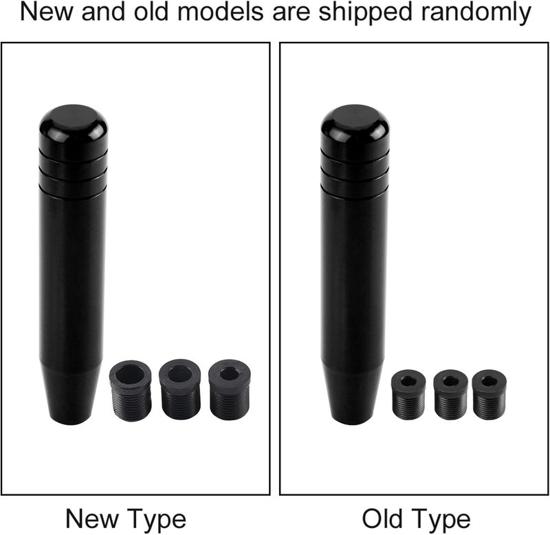 plplaaoo 7.1in Manual Shift Knobs,Car Gear Shift Knob,Car Gear Lever Stick,Universal Aluminum Alloy Car Manual Gear Shift Knob Handle Shifter Lever,Fashionable Design,for Various Type (Black) - Image 4