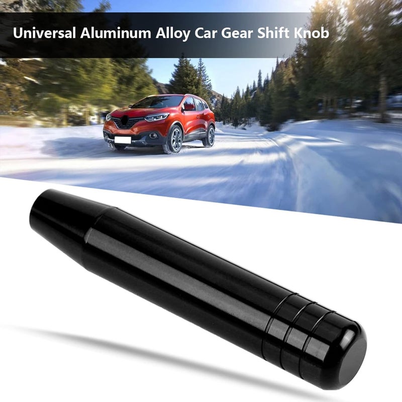 plplaaoo 7.1in Manual Shift Knobs,Car Gear Shift Knob,Car Gear Lever Stick,Universal Aluminum Alloy Car Manual Gear Shift Knob Handle Shifter Lever,Fashionable Design,for Various Type (Black) - Image 3