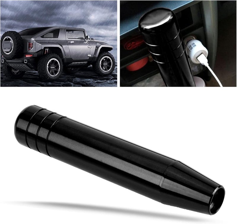 plplaaoo 7.1in Manual Shift Knobs,Car Gear Shift Knob,Car Gear Lever Stick,Universal Aluminum Alloy Car Manual Gear Shift Knob Handle Shifter Lever,Fashionable Design,for Various Type (Black) - Image 5