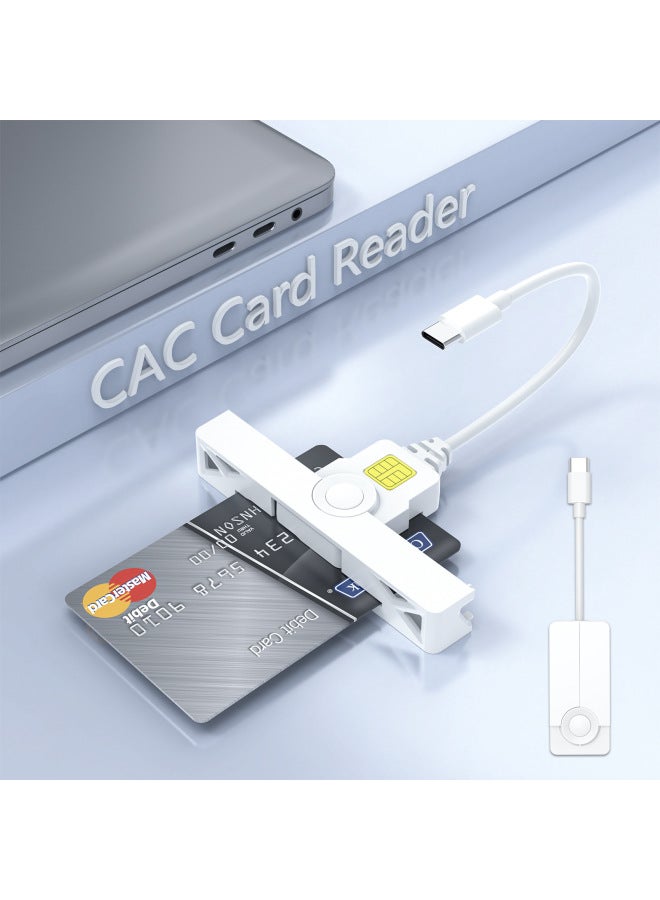 Rocketek Usb2.0 Smart Card Reader With Cable Cac Bank Card Atm Tax Return Card Reader - Image 1