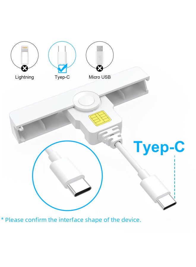 Rocketek Usb2.0 Smart Card Reader With Cable Cac Bank Card Atm Tax Return Card Reader - Image 5