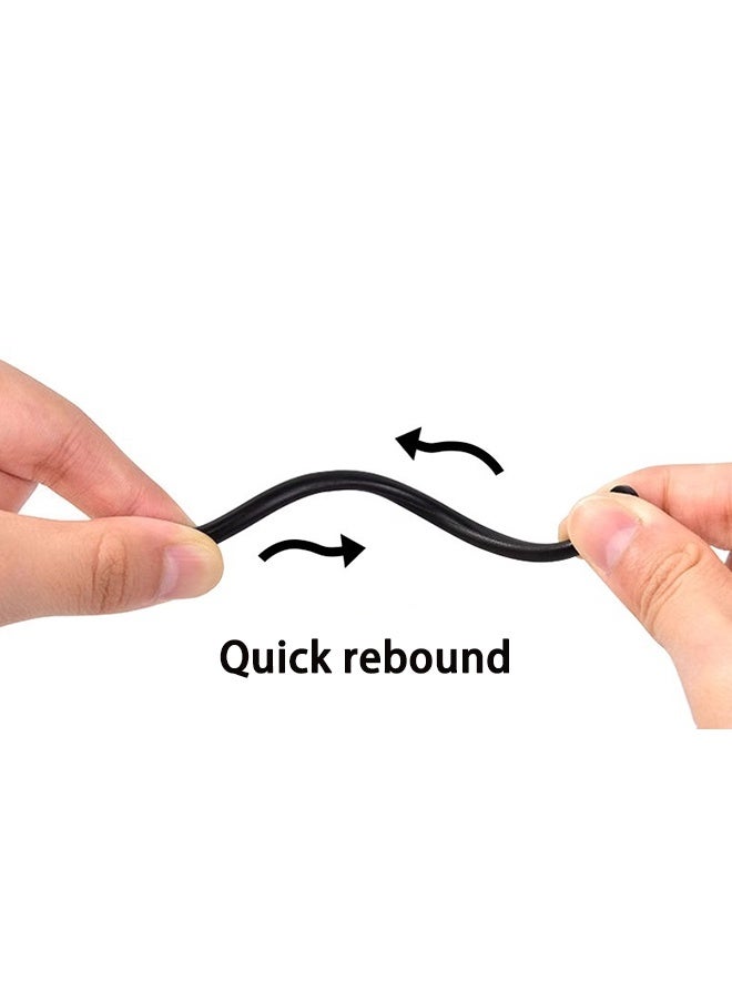 2 Pairs of Ear Hooks Compatible AirPods Pro 360掳 Swivel Adjustable Flexible Non-Slip Anti-Loss Sports Outdoor Replacement Ear Hook Holder for AirPod Pro Multi-Dimensional Adjustable for Running, Jogging, Cycling, Gym - (White & Black) - Image 3