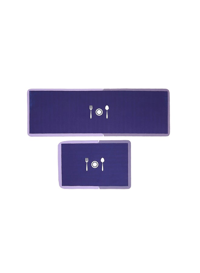 Status Contract Kitchen Mats For Floor | Set Of Runner And Mat Kitchen Decor | Anti-Skid Rubber Kitchen Floor Mat | Napa Skin Super Absorbent Non Slip Mat - Floor Rug | Waterproof Kitchen Mat | (Purple) (Rr-120X40,Dm-38X58 Cm) - Image 4