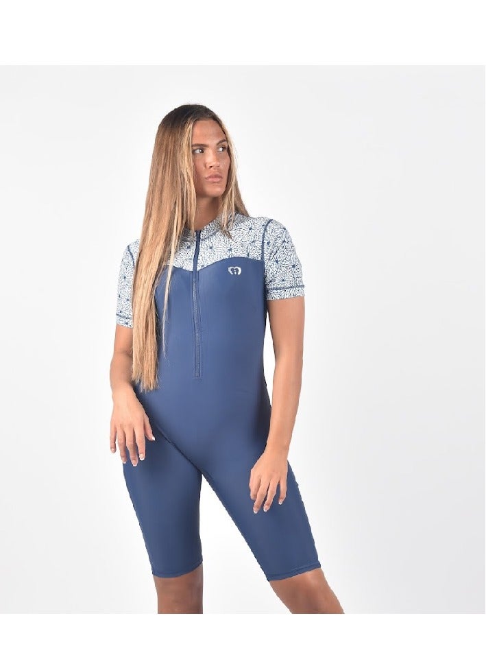 modestly active Short Sleeve/ Short Leg All-in-One Swimwear Suit Hollie Swimwear and Modest Swimwear - Image 3