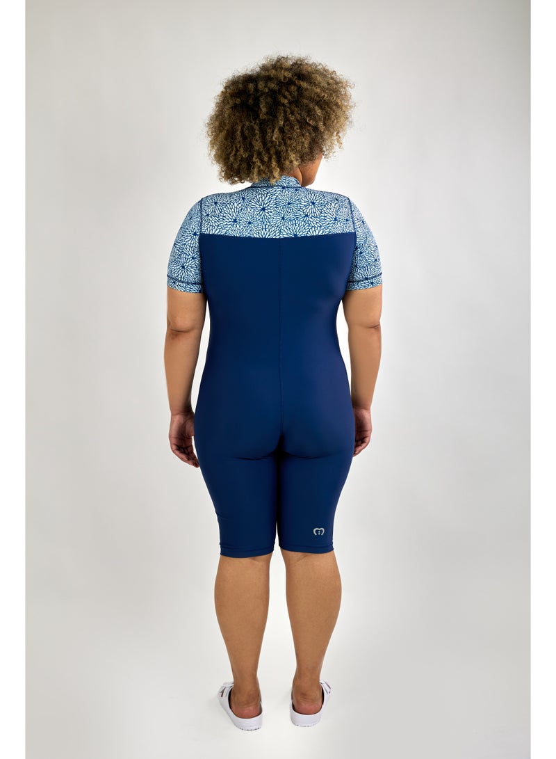 modestly active Short Sleeve/ Short Leg All-in-One Swimwear Suit Hollie Swimwear and Modest Swimwear - Image 5