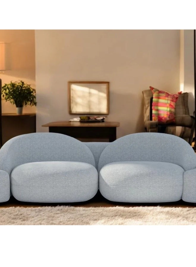 KUSTOMDECO Aeris 2 Seater Sofa Boucle Fabric - Customizable Sectional Sofa for Living Room, Premium Upholstery For Living Room - Image 3