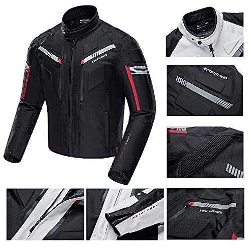 Zyxformis Motorcycle Jacket Motorbike Biker Waterproof Jackets Windproof Full Body Protective Gear Armoured Summer Winter for Men - Image 4