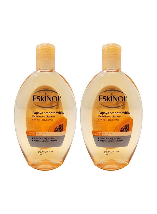 Eskinol Lot of 2 Eskinol Naturals Papaya Facial Cleanser 7.6 Oz - 225 ml Bottle - Image 1