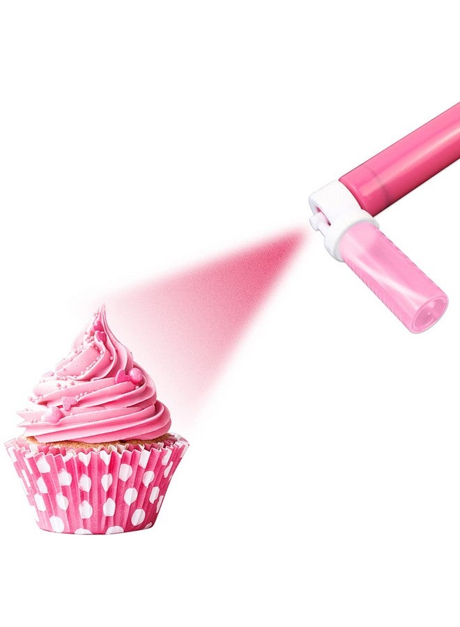 Rainmae Rainmae Manual Airbrush for Decorating Cakes, DIY Baking Tools with 4pcs Cake Spray Tube for Kitchen DIY Baking Cake Cupcakes Cookies and Desserts Decorating Cake Icing Coloring Tool, Kitchen Supplies  - Image 2