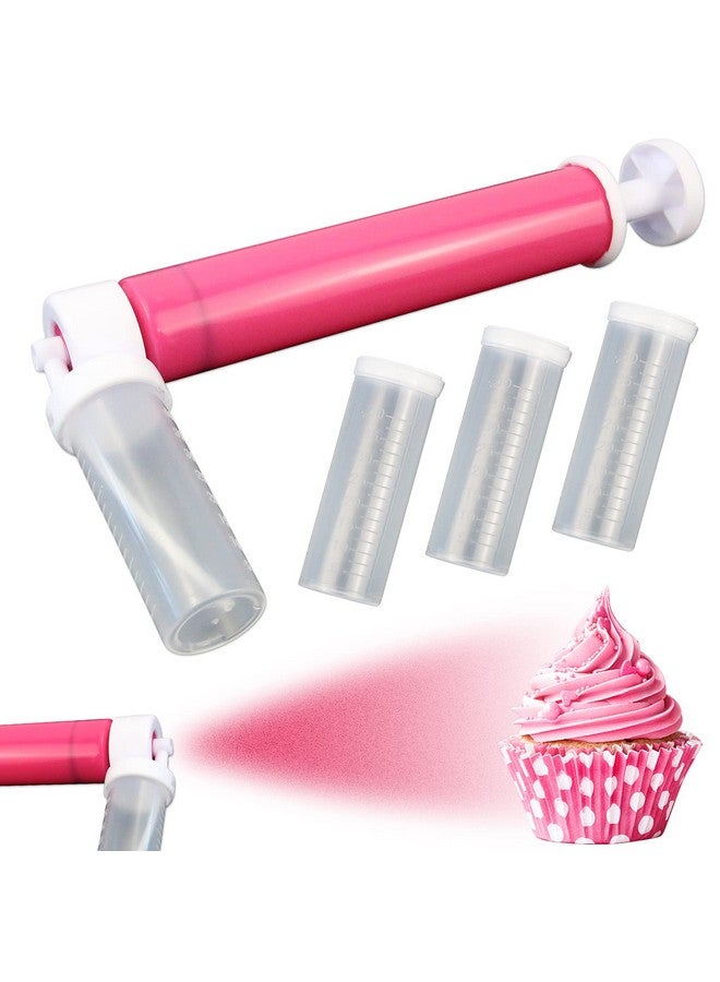 Rainmae Rainmae Manual Airbrush for Decorating Cakes, DIY Baking Tools with 4pcs Cake Spray Tube for Kitchen DIY Baking Cake Cupcakes Cookies and Desserts Decorating Cake Icing Coloring Tool, Kitchen Supplies  - Image 1